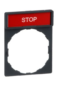 Schneider ZBY2304 8x27mm Stop Etiketli için 30x40mm Tutucu