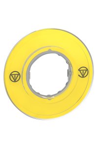 Schneider ZBY9121 60mm Sarı İşaretsiz Etiket Tutucu