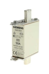 Siemens 3NA3820 NH Bıçaklı Boy000 50A Sigorta Buşonu
