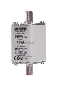 Siemens 3NA3832 NH Bıçaklı Boy00 125A Sigorta Buşonu