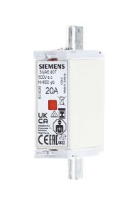 Siemens 3NA6807 20A İzole Kapaklı Bıçaklı Sigorta Buşonu