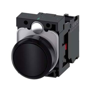 Siemens 3SU1100-0AB10-1CA0 Siyah 1NC Komple Yaylı Buton