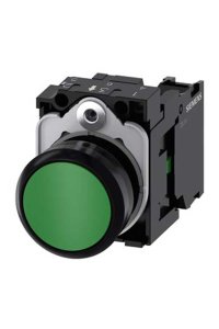 Siemens 3SU1100-0AB40-1BA0 1NO Komple Plastik Yeşil Buton