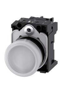 Siemens 3SU1102-6AA60-1AA0 24VAC/Dc Beyaz Led Sinyal Lambası