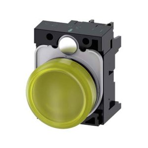 Siemens 3SU1106-6AA30-1AA0 230VAC Sarı Led Sinyal Lambası