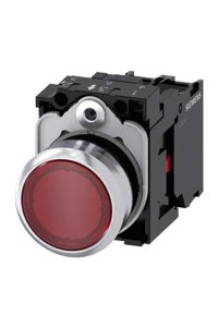 Siemens 3SU1152-0AB20-1CA0 Işıklı Metal Kırmızı Ledli Buton