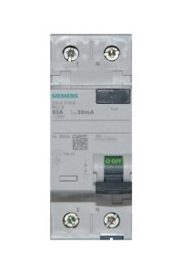 Siemens 5SV4316-0 1x63A 30mA Kaçak Akım Koruma Anahtarı