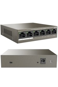 Tenda TEF1106P 63W 2xUplink +4 Port Poe Ethernet Switch