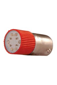 Tork BA9SC-110-K 110V AC/DC Kırmızı Buton Led Ampul