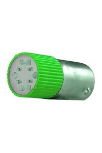 Tork BA9SC-Y 220V AC/DC Yeşil Buton Led Ampul
