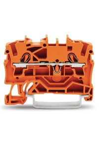 Wago 2002-1202 100 Adet 4mm2 Turuncu 2 İletkenli Ray Klemens