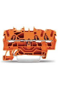 Wago 2002-1302 100 Adet 4mm2 Turuncu 3 İletkenli Ray Klemens