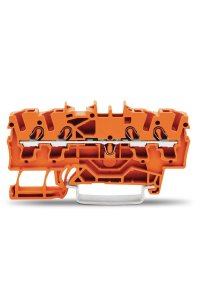 Wago 2002-1402 100 Adet 4mm2 Turuncu 4 İletkenli Ray Klemens
