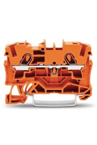 Wago 2004-1202 50 Adet 6mm2 Turuncu 2 İletkenli Ray Klemens