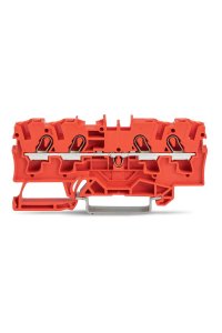 Wago 2004-1402 50 Adet 6mm2 Turuncu 4 İletkenli Ray Klemens