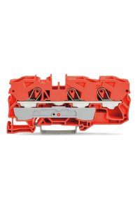 Wago 2010-1302 25 Adet 16mm2 Turuncu 3 İletkenli Ray Klemens
