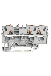 Wago 2204-1301 50 Adet Gri 3 iletkenli Basma Butonlu Klemens