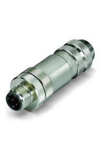 Wago 756-9501/060-000 D Kodlu Düz M12 Fiş Ekranlı