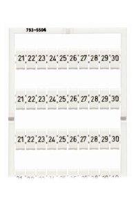Wago 793-5504 5 Adet 5-5.2mm 21-30 WMB Yazım Etiket Kartı