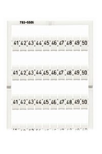Wago 793-5506 5 Adet 5-5.2mm 41-50 WMB Yazım Etiket Kartı