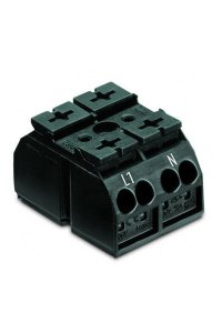 Wago 862-1562 500 Adet 4mm2 Siyah 2 Kutuplu Cihaz Klemensi
