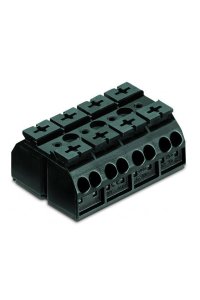 Wago 862-504 200 Adet 4mm2 Siyah 4 Kutuplu Cihaz Klemensi