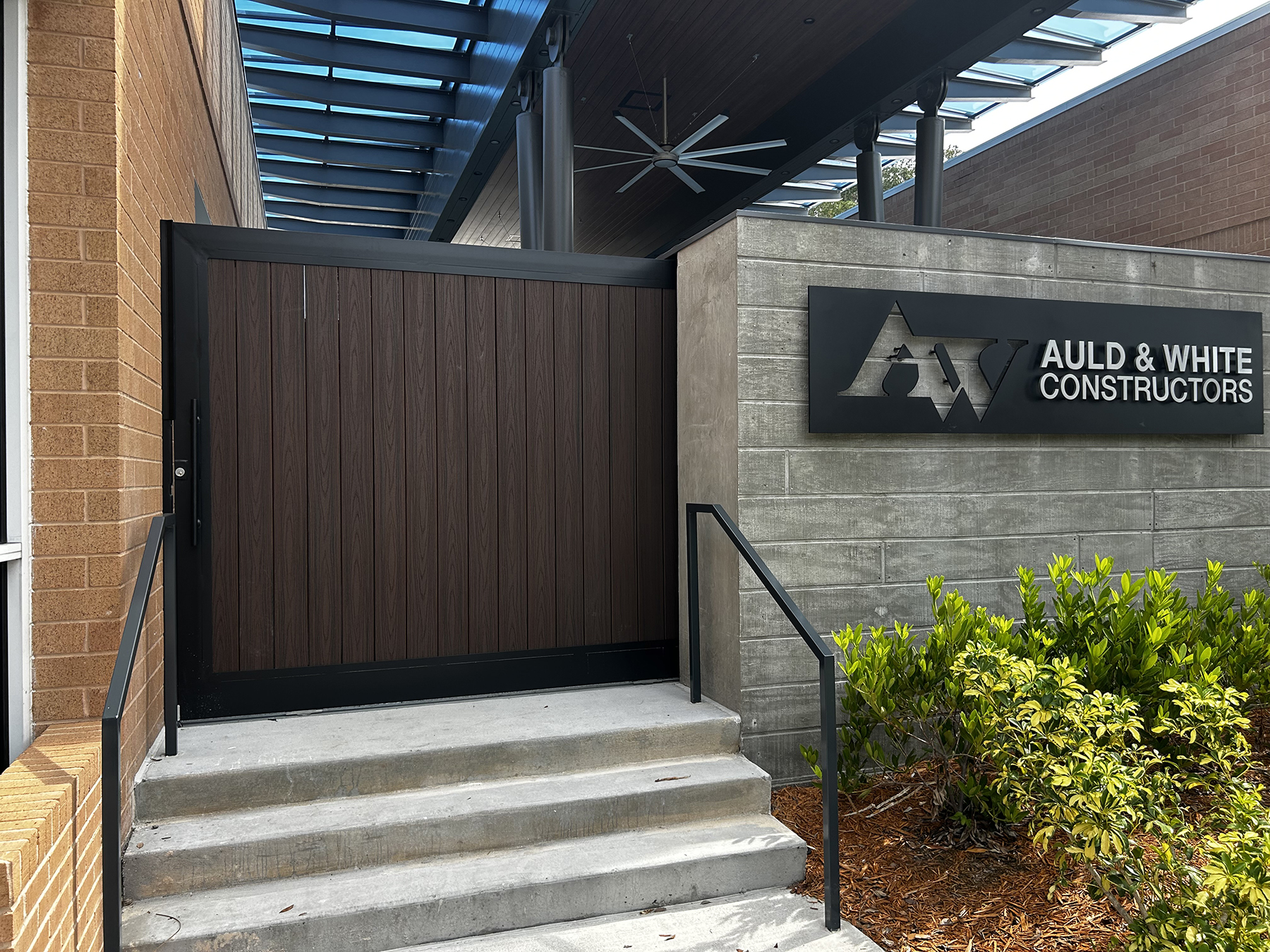 Auld & White Constructors Headquarters New Hidden Sliding Gate