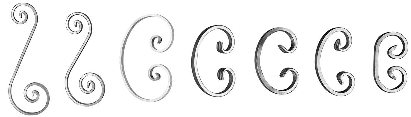 Aluminum Scrolls