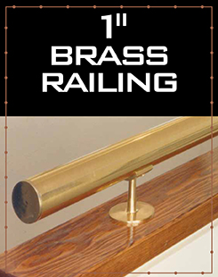 1" Round Brass Railing System
