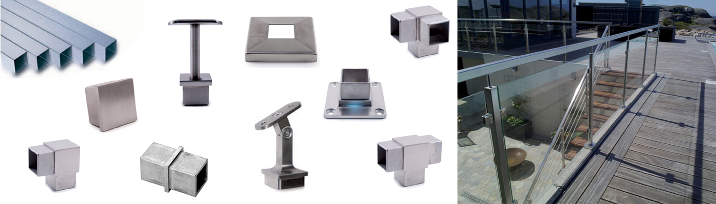 INOX Square Stainless Steel Railing System INOX Square Stainless Steel Railing System