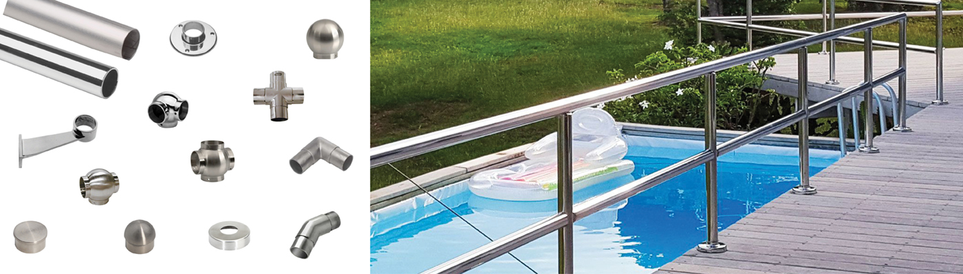 2" Round Stainless Steel Railing System