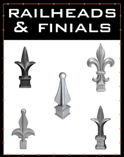 Aluminum Railheads/Finials