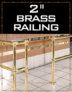 2" Round Brass Railing System