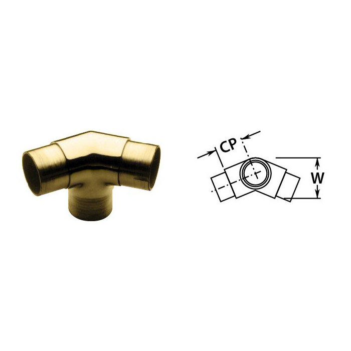 2" Brass 135 degree Side Outlet Ell