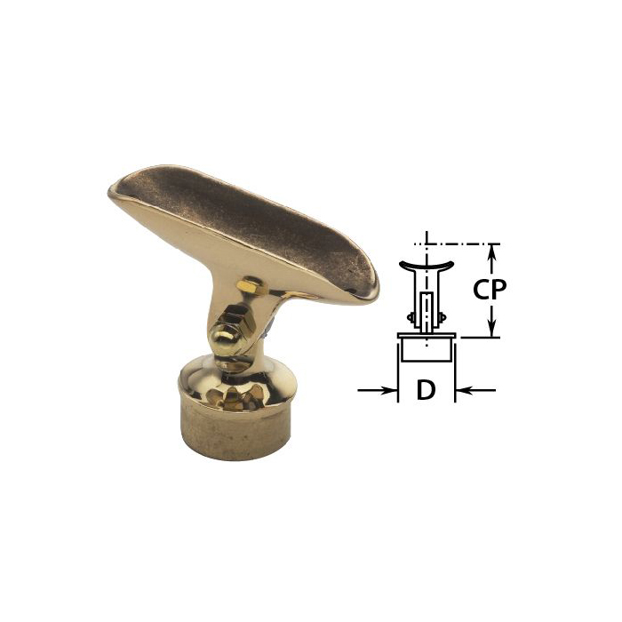 1-1/2" Brass Adjustable Saddle