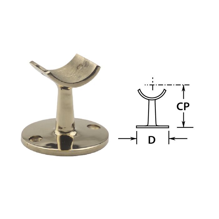 1-1/2" Brass Saddle Post