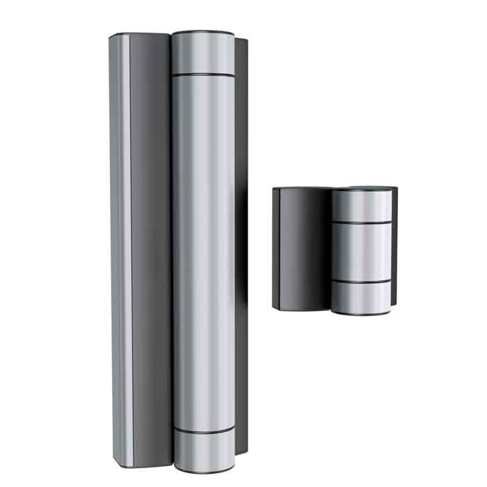 Motorized Gate Closer and Hinge in One, Silver