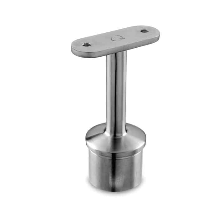 Post Mount Handrail Bracket for 1-1/2" dia. Post, Flat Saddle, 304 Stainless Steel, Sold 2/Box