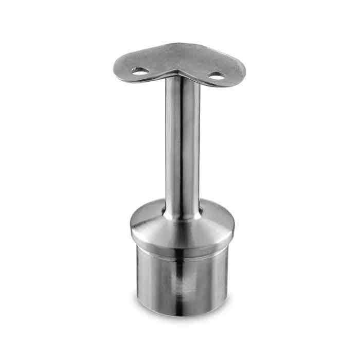 Post Mount Bracket for 1.9" dia. Post with 90 degree Saddle for 1-1/2" Tubing, 316 Stainless Steel, Sold 2/Box