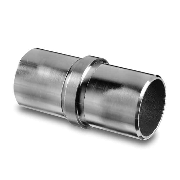Tube to Tube Connector for 1.9" dia. Tubing, 316 Stainless Steel, Sold 2/Box