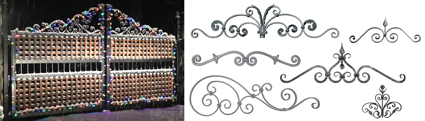 Gate Crowns and Top Scroll Panels Gate Crowns and Top Scroll Panels