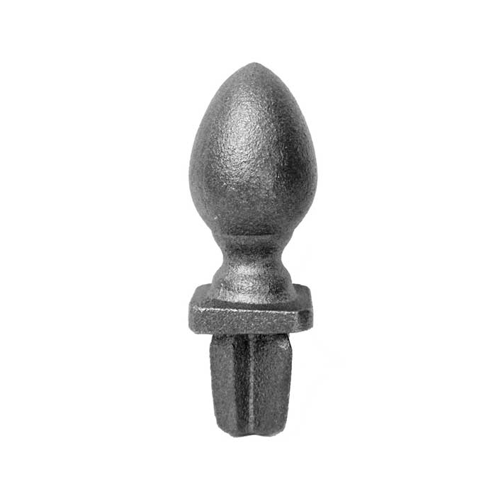 Plug Finial fits in 1" sq., Cast Iron, 3-1/4" Tall, 1-1/4" Deep Plug