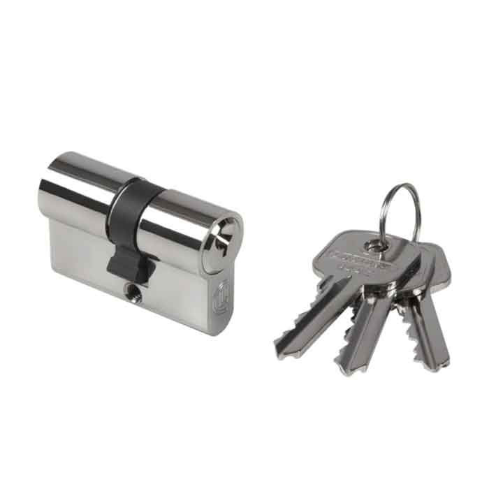 Spare Cylinder for Industrial, Wide Body Ornamental, Vinci (LM) and Slide Gate Locks, Keyed Alike (X)