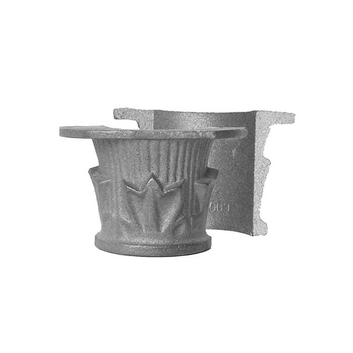Post Top, 5-3/4" wide, 2 Piece, Cast Iron