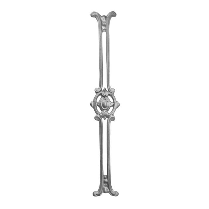 27-3/4" Tall Cast Iron Baluster w/Decorative Center Design, Double Faced