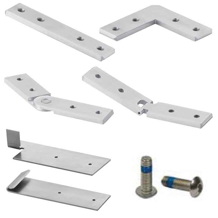 Rectangular Cap Rail Connectors