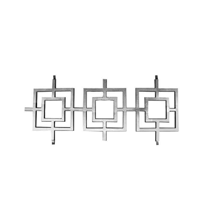 23-1/8" Tall Cast Aluminum Panel, Contemporary Design, w/Weld Tabs