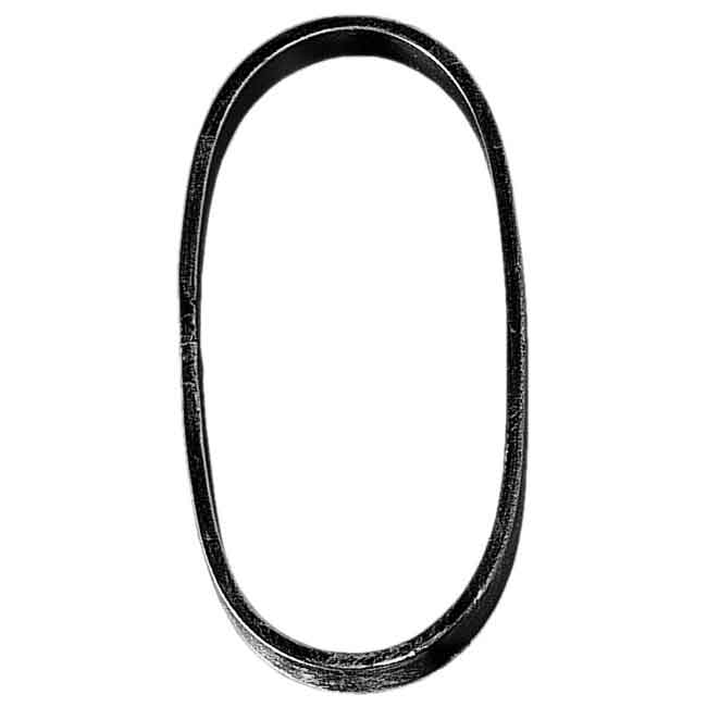 1/2" x 1/4" Hotformed Steel Oval, 4" wide x 6-11/16" Tall