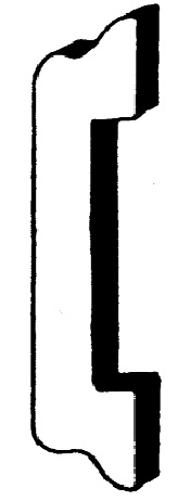 Latch Holder, Steel, for 1" x 1/4" Latch, 3-5/16" Tall