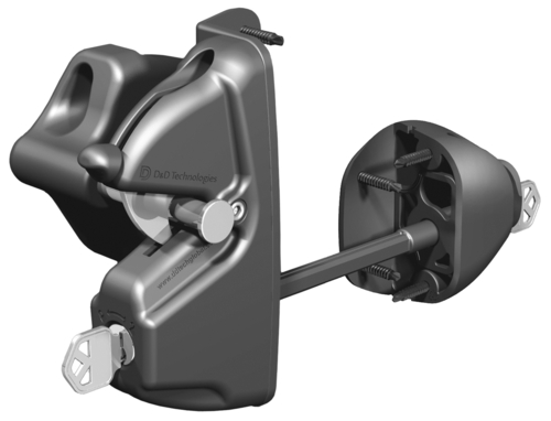 DISCONTINUED - Lokk-Latch Deluxe Security Gate Lock w/External Access Kit, Black